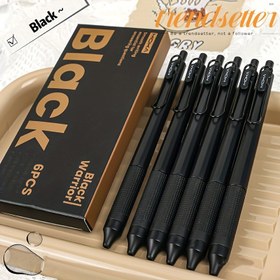 Resim 5 veya 6 MOKA Siyah Savaşçı Kalemler Seti, Pürüzsüz Yazma Deneyimi Sunar, 0.5Mm Uçlu ve Sağlam Plastikten Yapılmıştır, Eğitici ve Profesyonel Ortamlar İçin İdealdir. 