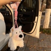 Resim OEMG 1 Adet Karikatür Çanta Çekicilik Anahtarlık Sevimli Iyi Şanslar Hediye Peluş Oyuncaklar Bebekler (Yurt Dışından) 