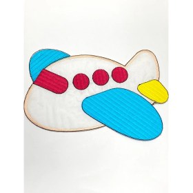 Resim Bebek Battaniye Aplikesi / Bebek ve Çocuk Aplikesi / Büyük Boy / Uçak 