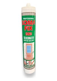 Resim Somafix S129 Akrilik Silikonize Bronz Mastik 