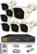 Resim 7 Kameralı 5 MP Sony Lensli 1080p FHD Cepten İzle 500 Dış Güvenlik Kamerası Sistemi DS-2025HD-SET7-500 IDS