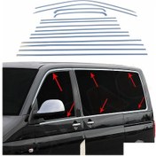 Resim VW Transporter 2003 2022 Uzun Cam Çerçevesi 14 Prç 