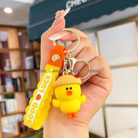 Resim Silver1 Gıoıo Anahtarlık Küçük Kolye Hediye Sevimli Üç Boyutlu Bebek Okul Çantası Çanta Çekicilik (Yurt Dışından) 