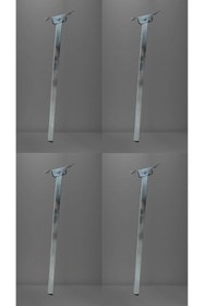 Resim DECOVIBE Metal Katlanır Masa Sofra Kamp Masası ayağı 50 cm 4 Adet 