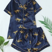 Resim Para Leopar Baskılı Gençlik Pijama Takımı 