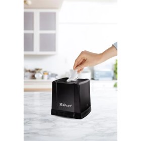 Resim Flora Cömert Peçetelik, Dekoratif Peçete Dispenseri ve Düzenleyicisi F291 Beyaz 