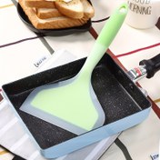 Resim 1 adet Isıya Dayanıklı Silikon Spatula - Pancake, Biftek, Barbekü ve Izgara için Yapışmaz Pişirme Aracı - Ergonomik Saplı Dayanıklı Mutfak Aracı, Ev ve Açık Hava Pişirme için Mükemmel, Açık Hava Izgara Aksesuarları için Canlı Mutfak Eşyaları, Isıya Dayanıklı Aracı 