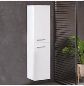 Resim Denko Terra 35 Cm Mdf Beyaz Banyo Boy Dolabı 