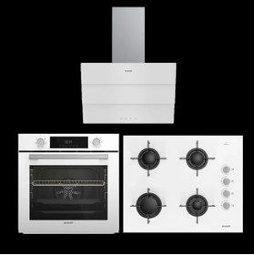 Resim Arçelik Beyaz Uygun Cam Ankastre Set 