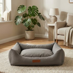 Resim Aqua Clean, Su İtici Kumaş, Ortopedik, Kılıfı Çıkarılabilir, Kaymaz Tabanlı Kedi ve Köpek Yatağı - M 
