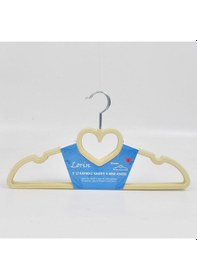 Resim Lorin 5'li Kadife Kaydırmaz Elbise Kıyafet Dolap Askısı Bej K Renk Askı Çok Renkli 