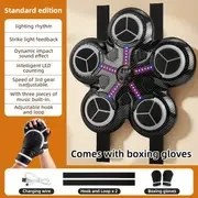 Resim Yeni 5 tuşlu akıllı sayım müzik boks makinesi oyuncağı, ev kullanımı için hedefli çocuk ve yetişkin antrenman ekipmanı, skorlama özellikli kum torbası 