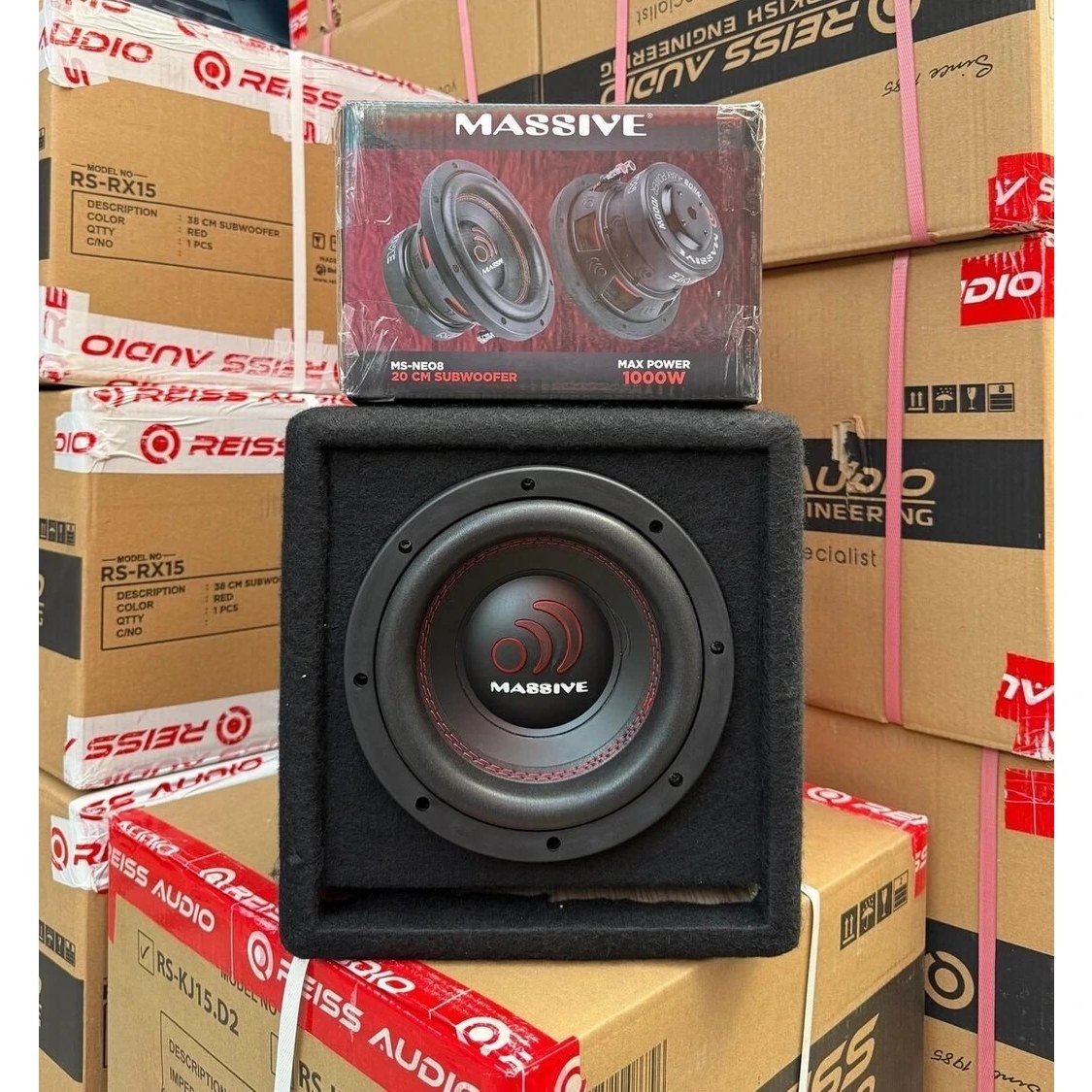 Massive Ms-Neo8 Yer Kaplamaz Mini Kabinli 1000WAT 300W Rms 20 cm