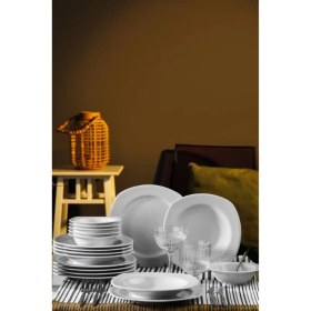 Resim Kütahya Porselen Çisil 18 Parça 6 Kişilik Yemek Takımı Outlet 