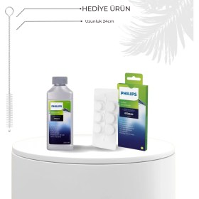 Resim Philips CA6700/10 Espresso Makinesi Kireç Temizleme Solüsyonu , CA6704/10 Yağ Çözücü Tablet 2'li Set 