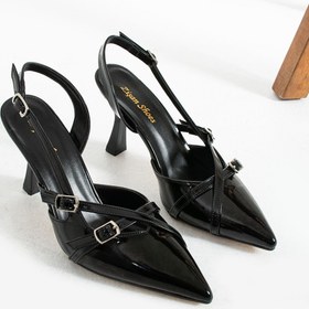 Resim Zişan Shoes KLEOPATRA Rugan Topuklu 9 cm ayakkabısı 