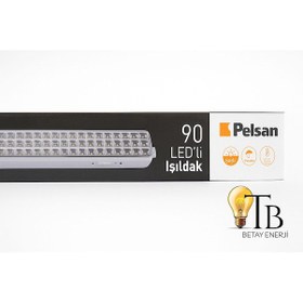 Resim Pelsan 90 Led Li Şarjlı Işıldak8 Saat Aydınlatma Taşınabilir Acil Durum Lambası Yüksek Parlaklık 