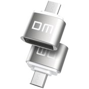 Resim DM Micro USB to USB OTG Çevirici Adaptör 