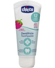 Resim Chicco 12+ Ay Çilek Aromalı Çocuk Diş Macunu 50 ML 