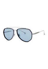 Resim Philippe V N12.1 Gümüş Mavi Fotokromik Titanyum Unisex Güneş Gözlüğü Gümüş 
