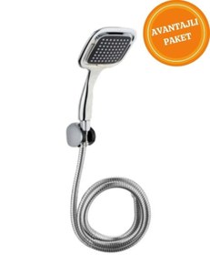 Resim HETicaret Kare Baslıklı Banyo Duş Seti 