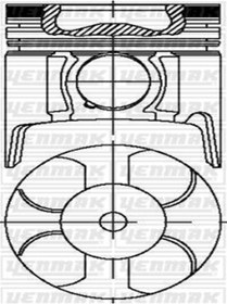 Resim YENMAK 31-04210-000 Piston Segman Std 79 Mm (OPEL: ASTRA VAN COMBO CORA (WC414619) (FİYAT:4 ADET İÇİNDİR) 