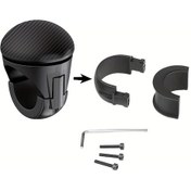 Resim Hightower Siyah Karbon Fiber Desenli Direksiyon Simidi Spinner Seti - Metal Şaftlı Konfor Ve Kontrol Sağlar Siyah 