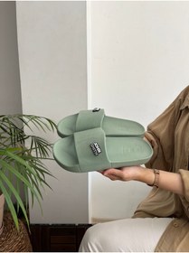 Resim Behtah Kundura Erkek 2 Cross Süs Hediyeli Yumuşak Taban Havuz Sahil Plaj Günlük Yumuşak Islak Zemin Terliği 