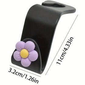 Resim Yıldız Accessory 2 Adet Rasgele Renklerde Araç Için Eşya Giysi Çanta Askısı Çiçekli Farklı Renklerde 