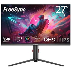Resim Rampage Ripper RM27F240Q 27" 240Hz 1MS Fast IPS QHD FreeSync RGB Pivot Flat Oyuncu Monitörü 