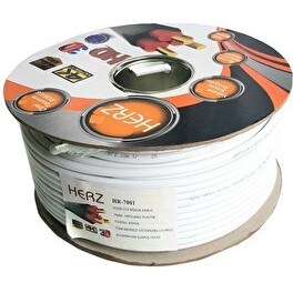 Resim Herz RG6 U6 Trishield 80 Tel 100 Metre Anten Kablosu 