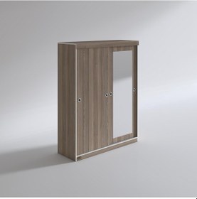 Resim Kenzlife Gardırop Sürgülü Kapaklı Kapılı 140 Papatya Crd Aynalı Gardolap Dolap 