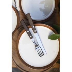 Resim M'art Home Parthenia Hardal Kenarlı 6lı Pasta Seti-21 cm 