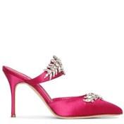 Resim Stiletto Bant Kısmı Taşlı Fuşya Ashley 