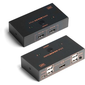 Resim Genel Markalar 2x Hdmı 4x Usb Kvm Swıtch 4k/30 Hz(dk-ac-kvmhd01) 