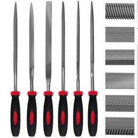 Resim 6 Parça Mini Eğe Seti - 16cm İnce İşçilik Saatçi Eğe Ve Törpü Seti 