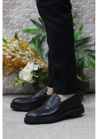 Resim Pierre Cardin 241075 Siyah Hakiki Deri Erkek Loafer Erkek Ayakkabı 001 