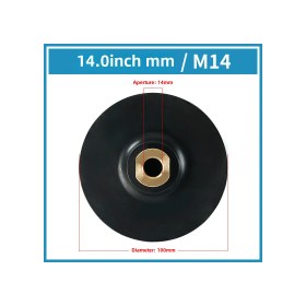 Resim Xindoker Esnek Lastik Uçlu Taş İşleme Aleti, Evrensel Yapıştırıcı, M14 Delikli 4 İnç 10 Cm Otomatik Tutucu Disk, Köşe Fırçası Zımpara Bloku 