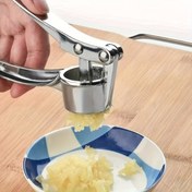 Resim 1 Adet Premium Paslanmaz Çelik Sarımsak Presi & Zencefil Ezici - Ergonomik Saplı Ağır Hizmet Tipi Manuel Sarımsak ve Zencefil Kırıcı, Kolay Temizlenebilir Tasarım ile Pratik Mutfak Aleti, Şık Metalik Yüzeyli, Günlük Pişirme İçin Kompakt Sarımsak Öğütücü 