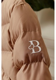 Resim Benitto Kids Kız Bebek Kapüşonlu Kışlık Mont 51333 Kahve 