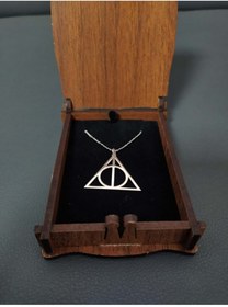 Resim Agai Silver Harry Potter Ölüm Yadigarları Üçgen Kolye 925 Ayar Gümüş 