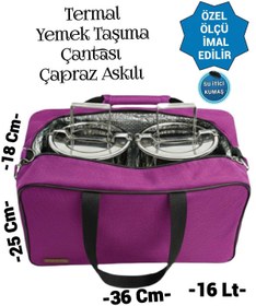 Resim SEVBAGS SEFERTASI YEMEK TAŞIMA TERMAL TERMOS ÇANTA 