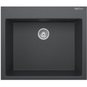 Resim RealStone Granit Eviye 60x53 Cm Antrasit Didyma Tezgah Üstü-tezgaha Sıfır 