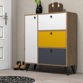 Resim Mezza Bella 1804 Ayakkabılık 6 Raflı 4 Kapaklı COLORFUL9625388000073 