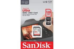 Resim Sandisk 128GB 140MB/SN Ultra Sdxc Hafıza Kartı 