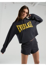 Resim Everlast Ever Classics Wmn Füme Kadın Kapüşonlu Sweatshirt Füme 
