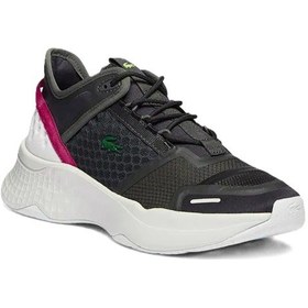 Resim Lacoste Court Drive Vintage Womens Sneaker Kadın Günlük Spor Ayakkabı Gri Gri 