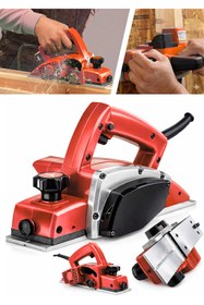 Resim MOONSHOP Pro 2000 Watt Motor Korumalı Otomatik Şanzıman Çift Bıçaklı Planya Rende Makinesi Garantili 