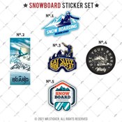 Resim Bay Etiket Hbgbdl2 Snowboard Sticker Seti 5 Parca 
