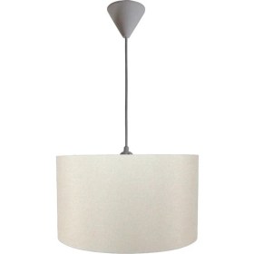 Resim Onay Avize Dante Krem M-0365 Kumaş Kaplama 2.li Set Yatak Odası Genç ve Çocuk Odası Avize ve Abajur Seti 